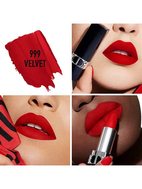 dior rouge dior lipstick 999 satin|dior 999 matte vs velvet.